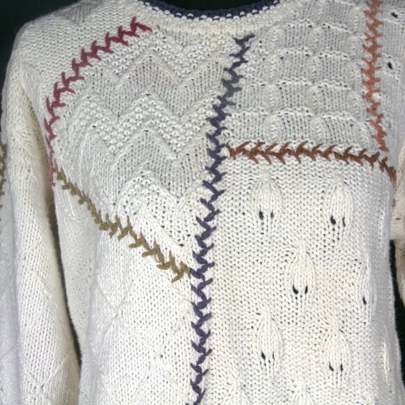 “Patchwork” Pullover by SKYR®.  Size - Medium - Picture 5 of 11